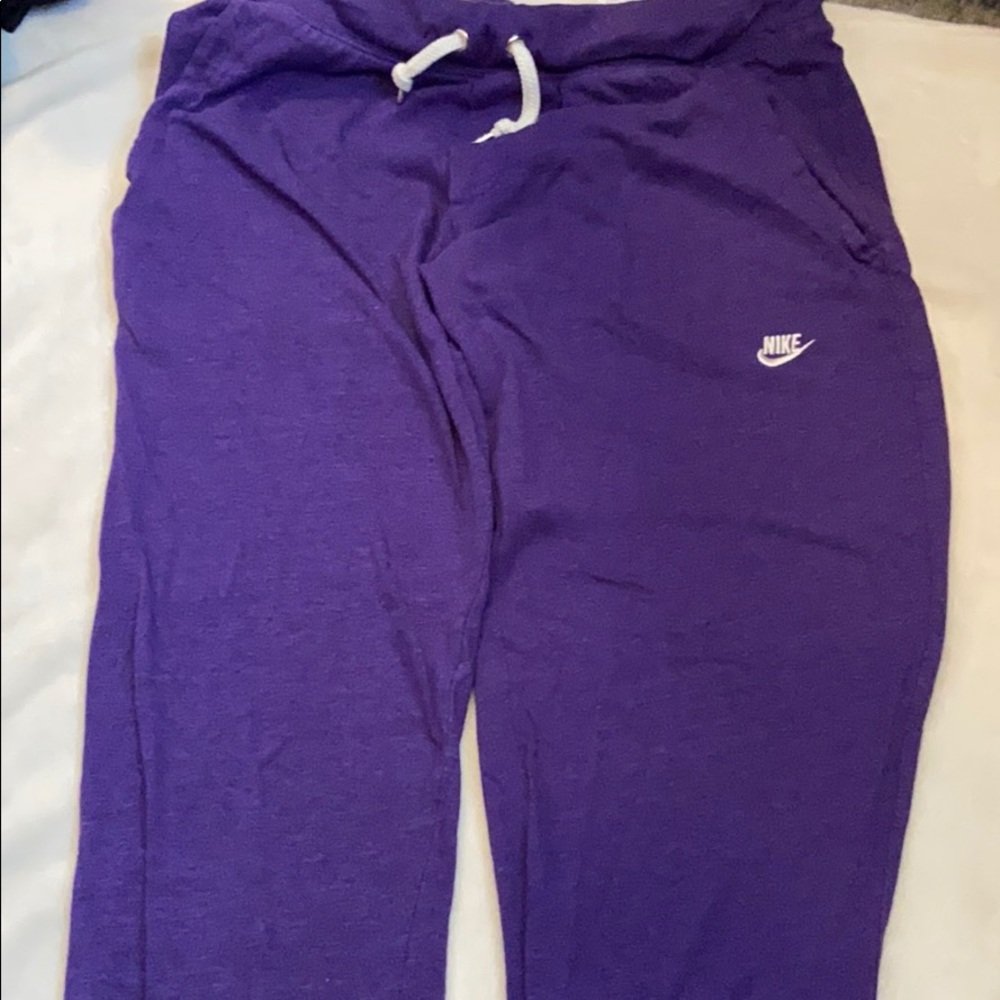 purple nike joggers